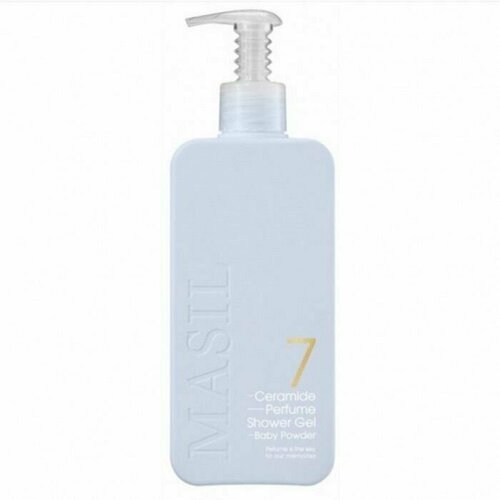 Корейская косметика. Парфюмированный гель для душа Masil 7 Ceramide Perfume Shower Gel Baby Powder