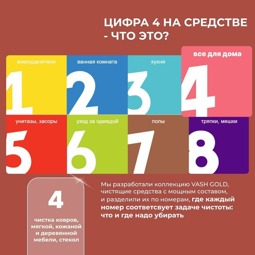 средство чистящее VASH GOLD для ковров и мягкой мебели спрей 500мл - фото №6