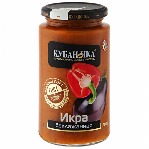 Икра Кубаночка из натуральных кабаков, 12 шт по 500 г