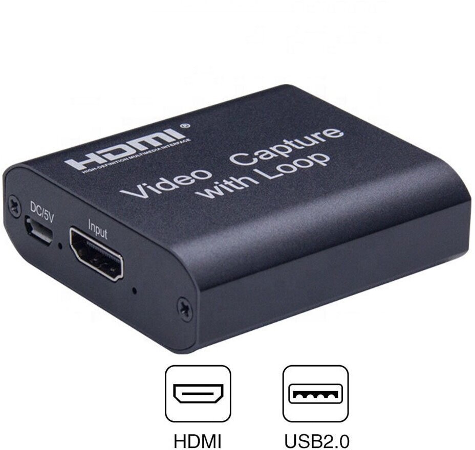 Устройство захвата видео HDMI -> USB 2.0+HDMI 1080p/60Hz | ORIENT C704HVC