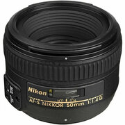 Объектив Nikon 50mm f/1.4G AF-S Nikkor, черный