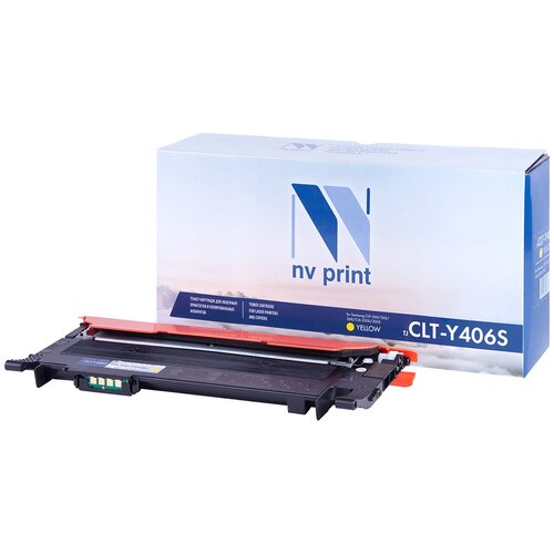 Картридж NV Print CLT-Y406S для Samsung, 1000 стр, желтый