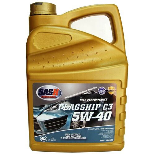 Синтетическое моторное масло SASH Lubricants Flagship С3 5W40, 1 л