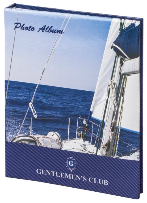 Фотоальбом BRAUBERG Вид с яхты, на 104 фотографии 10х15 см, твердая обложка, синий, 390664