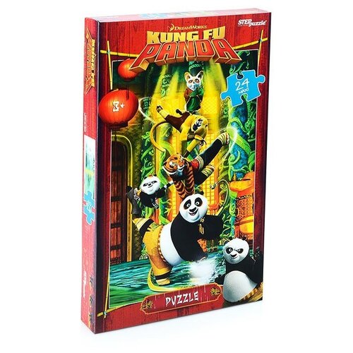 Пазл Step puzzle Maxi Кунг-фу Панда (90056), 24 дет. степ пазл пазл shrek dreamworks мульти 35 деталей