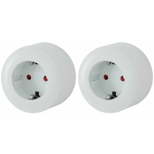Розетка для трека, Skybeam, 10A/230V, 2300W, белый, 2 шт