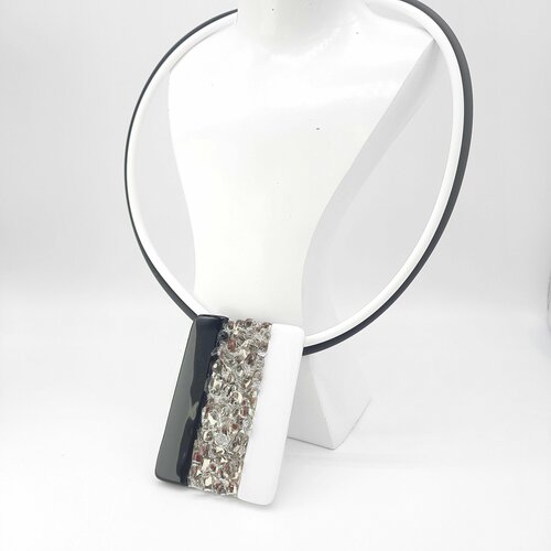 Колье Enzo Benzo, муранское стекло, стекло, черный