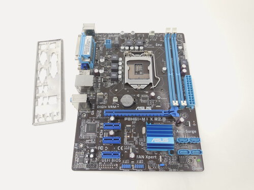 Изображение товара Материнская плата ASUS P8H61-M LX R2.0, Socket LGA1155, чипсет Intel H61, 2xDDR3, PCI-E x16, 3xPCI-E x1, 4xSATA, 24+4pin, VGA, COM, LPT, PS/2, 4xUSB, LAN, Audio, mATX Рамка задних портов