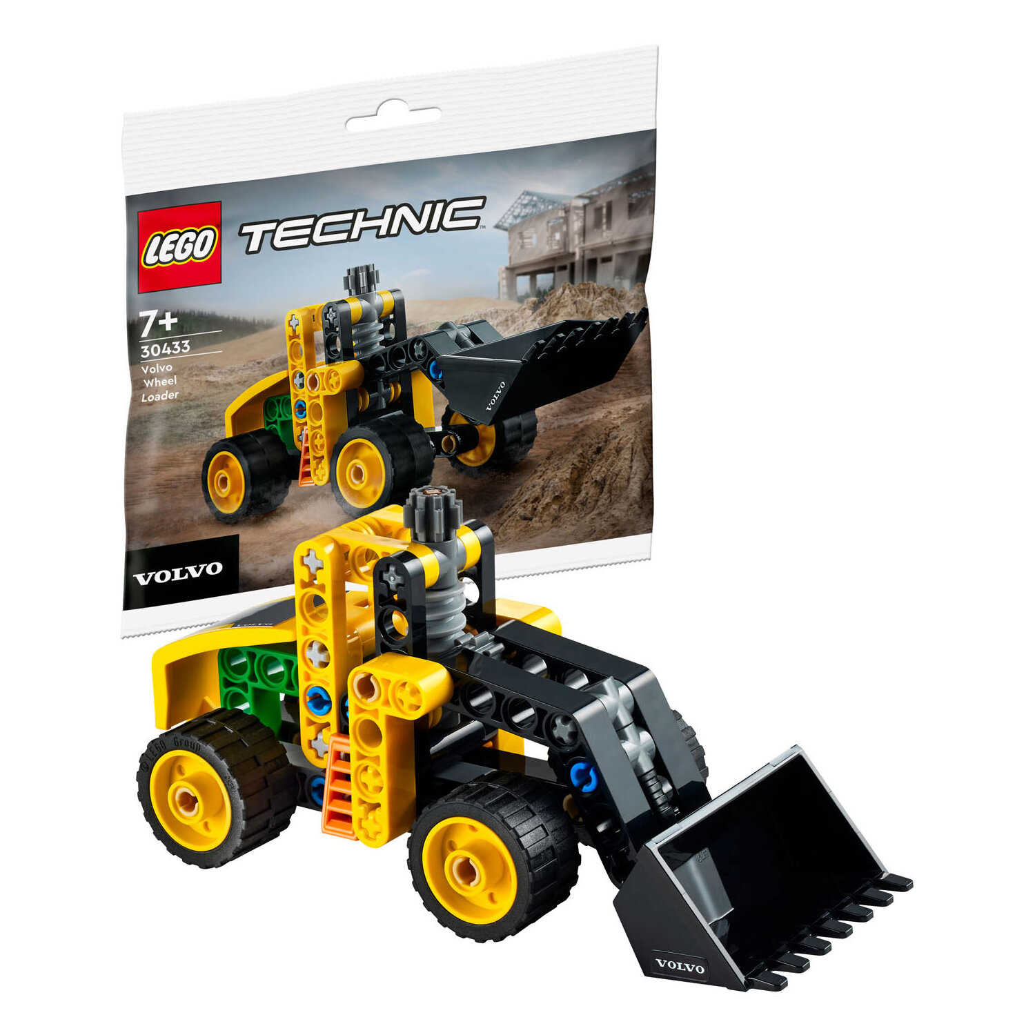 Конструктор LEGO Technic 30433 Polybag Колесный погрузчик Volvo, 69 деталей — фото 1