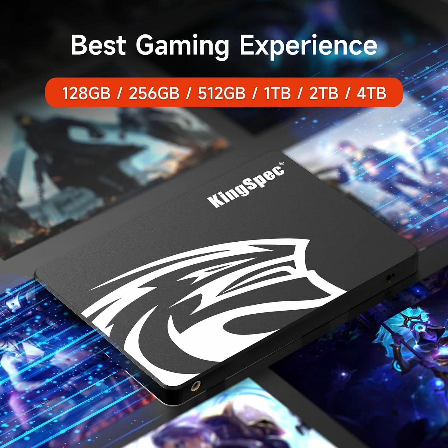 SSD KingSpec 256 ГБ 2,5 дюйма SATA3 Ноутбук Настольный жесткий диск со скоростью чтения до 560 МБ / с — фото 1