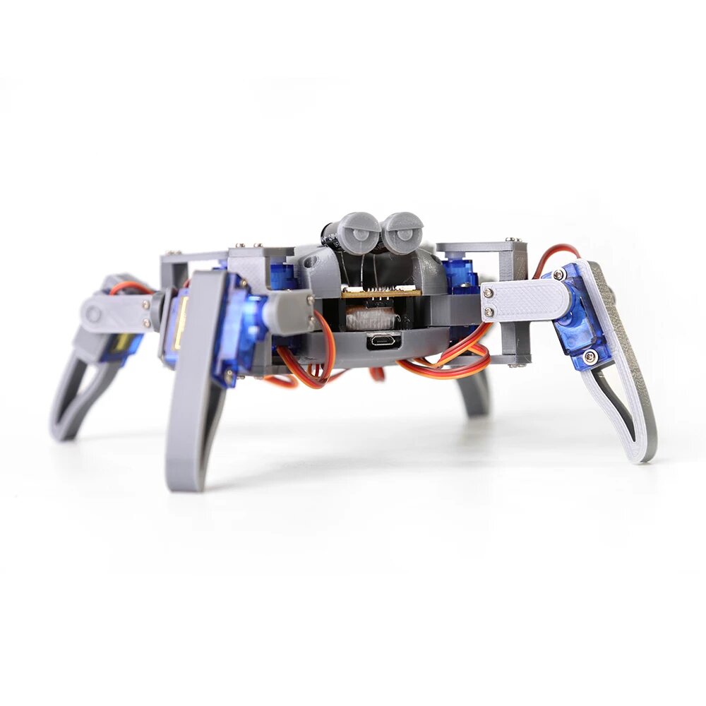 Умный робот, стартовый комплект для Arduino, программирование, Забавный робот-паук с ESP8266, Wi-Fi, управление через приложение, учебный проект, полный комплект