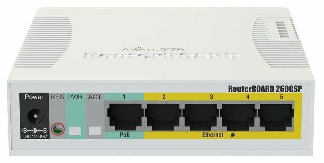 Коммутатор MikroTik RouterBoard RB260GSP 5xGbLAN SFP