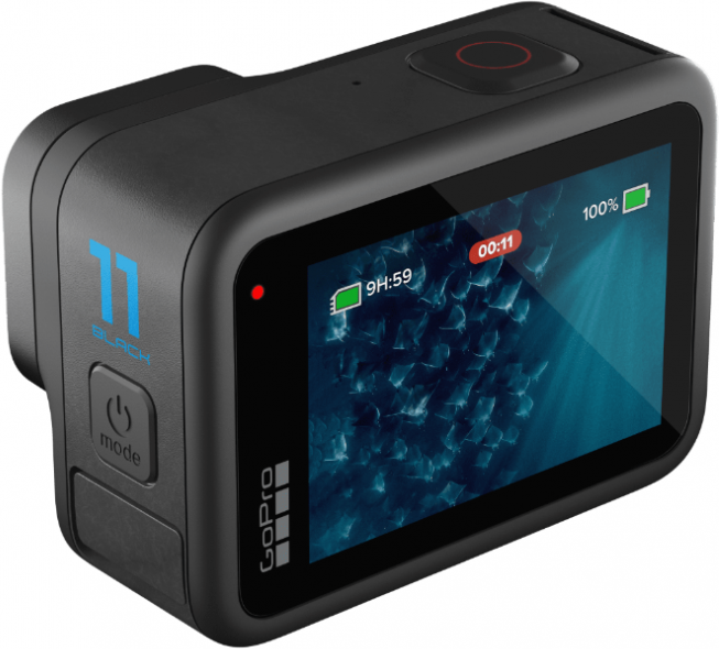 Экшн камера GoPro Hero 11 Black, 5.3K, с цифровым зумом и Wi-Fi — фото 1