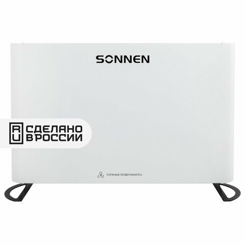 Обогреватель-конвектор Sonnen ONYX-1000.1 1000 Вт Х-образный нагревательный элемент белый