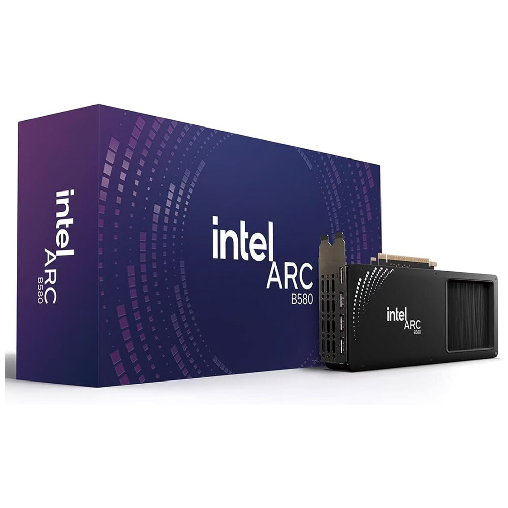Видеокарта Intel Arc B580, GDDR6, 12ГБ, 2670 МГц, Dual Fan, Black