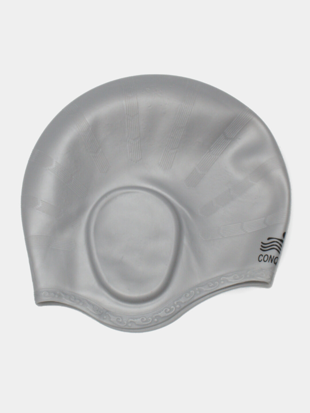 Шапочка для плавания Conquest, силикон, унисекс, эластичная, для защиты волос и ушей — фото 1