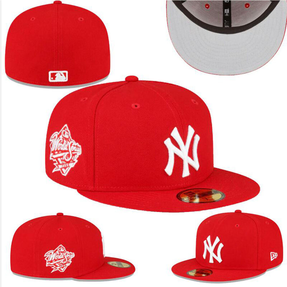 Бейсболка NEW ERA MLB для мужчин и женщин, размер 7⅝, красный