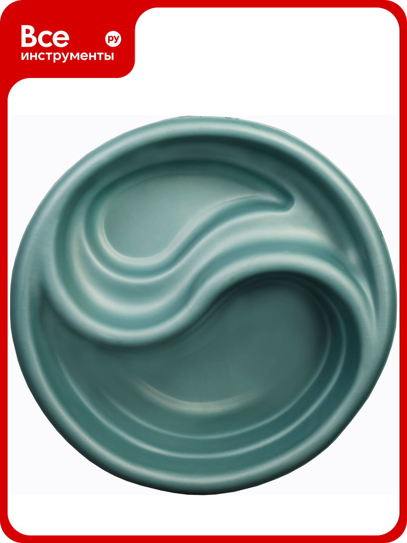 Декоративный пруд ЦентрПласт 80 л пластиковый длина 80 см высота 30 см зеленый 20352