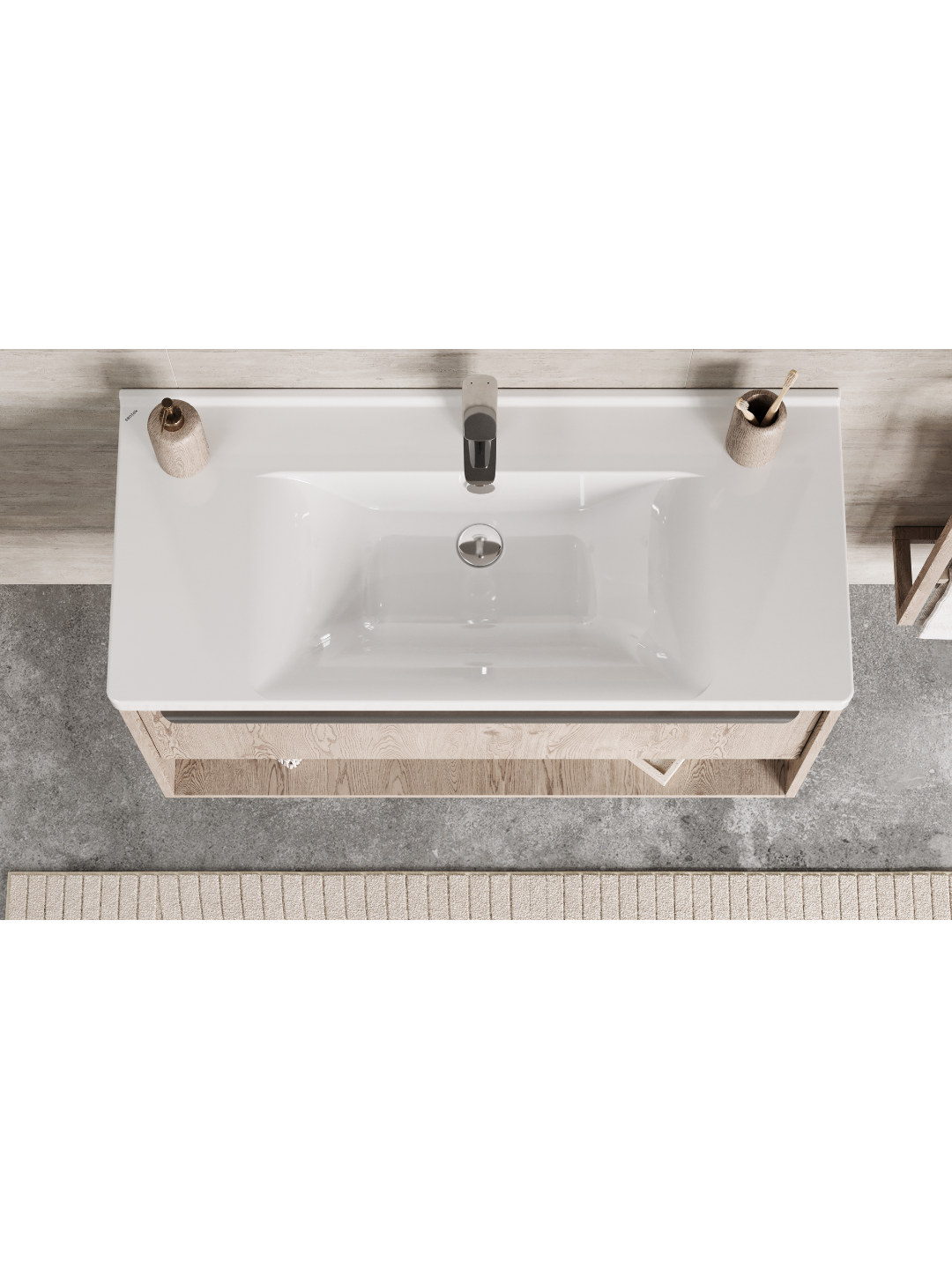 Раковина Santek Миранда 100, отверстие под смеситель — фото 1