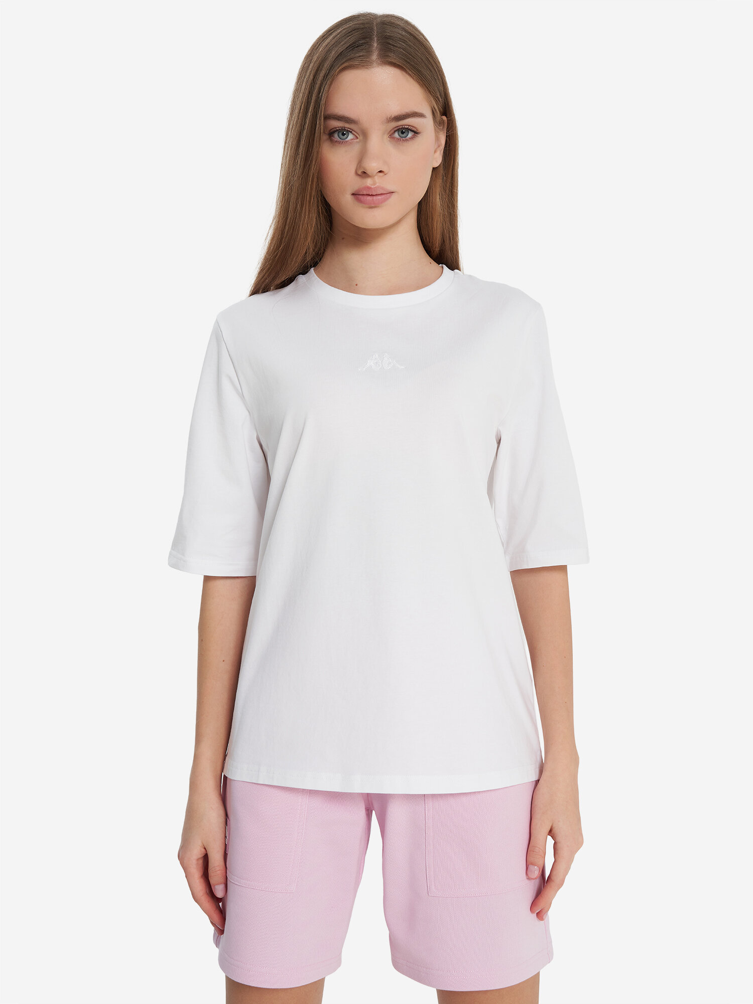 Футболка Kappa, размер 46-48, белый — фото 1