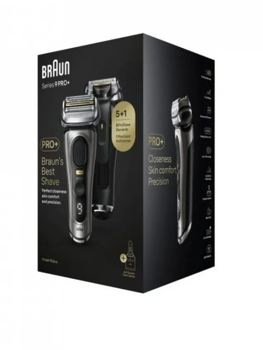 Электробритва Braun 9565CC, 5 бреющих элемента, сухое бритьё, дорожный чехол, Li-Ion — фото 1