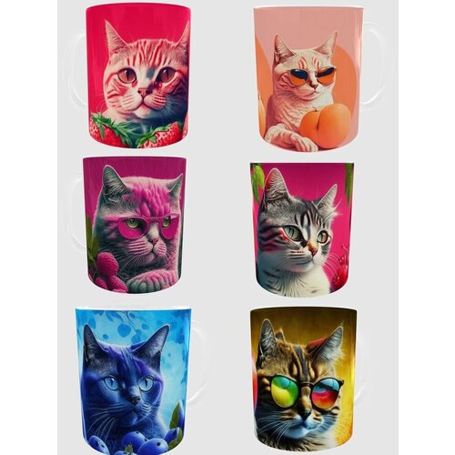 Кружка мрамор набор кружек 6 шт парные кружки мем