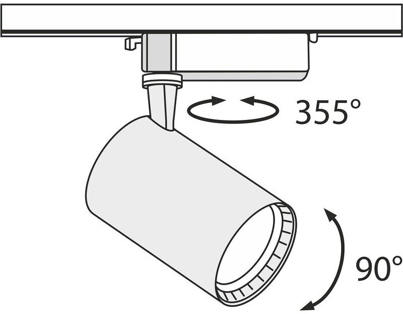 Трековый светильник Maytoni Technical Vuoro TR003-1-30W4K-B