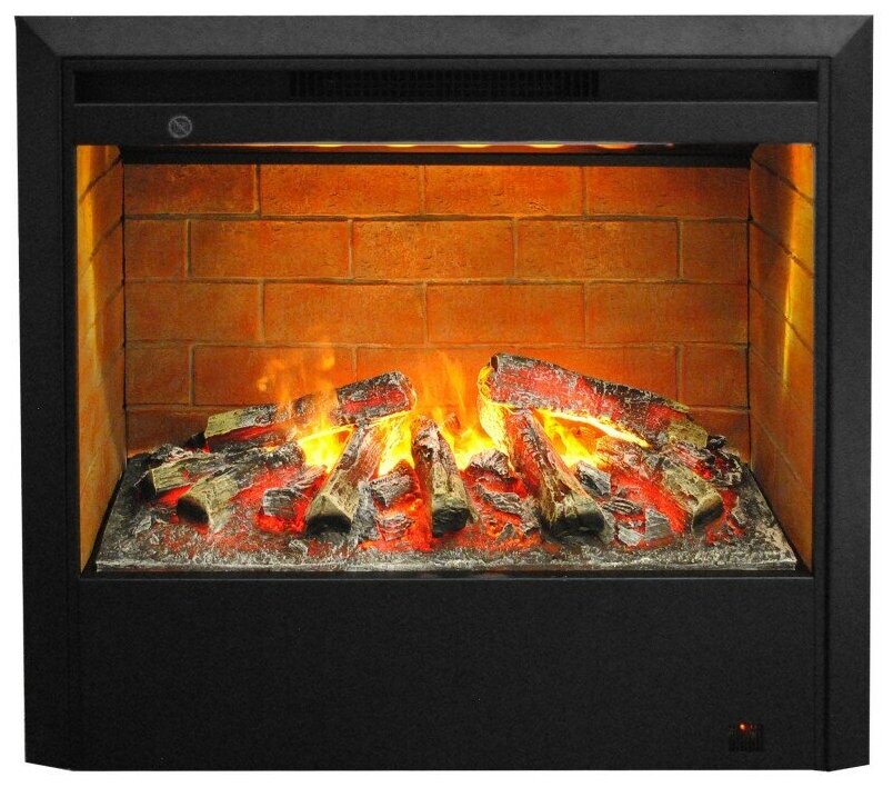 Электрокамин 3D Helios Glass 26 SBG RealFlame с реалистичным эффектом живого огня 3D и пультом ДУ