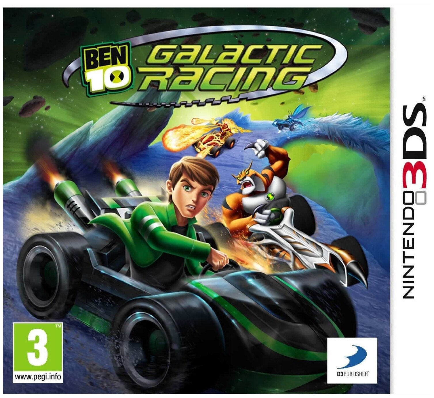 Ben 10: Galactic Racing (Nintendo 3DS) английский язык
