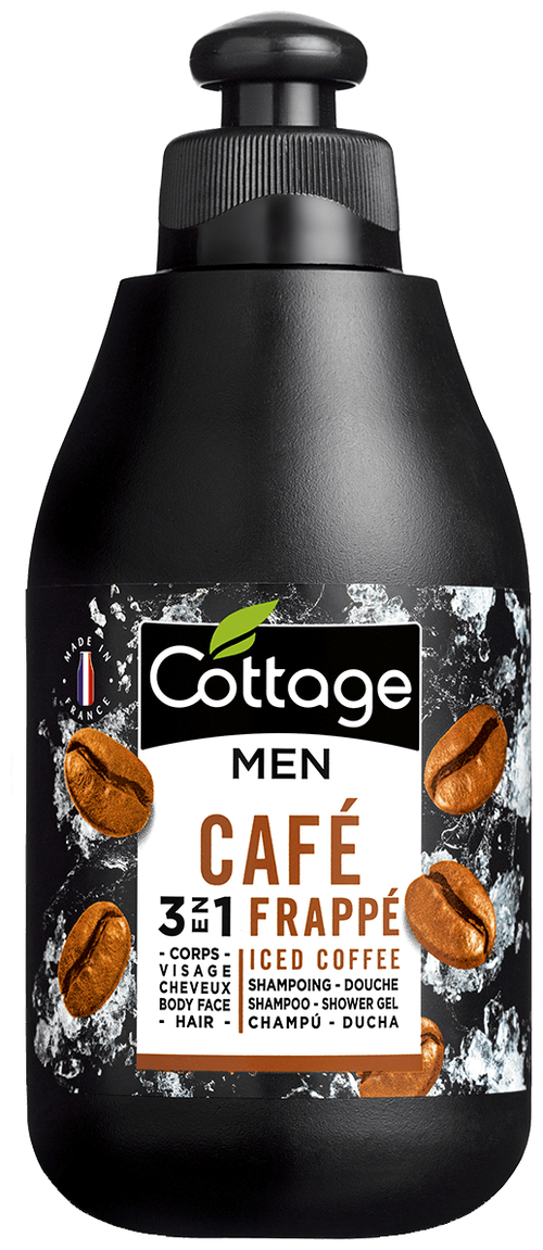 Cottage Гель-шампунь для душа 3 в 1 Cottage Men Iced coffee, 250 мл