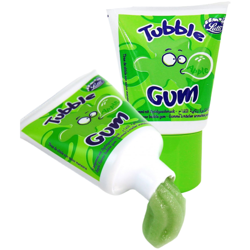 фото Жевательная резинка lutti tubble gum green apple 35г