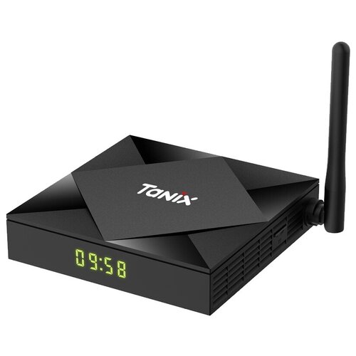 ТВ-приставка Tanix TX6S 4/32Gb, черный комплект тв приставка tanix w2 4 32 g10s на android tv