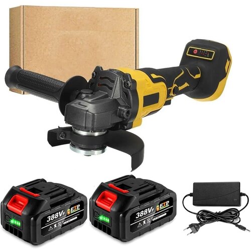 Аккумуляторная бесщеточная УШМ ProTech 10000125 мм c АКБ-2шт 18V 4 Ah Li-ion и зарядкой 732000₽