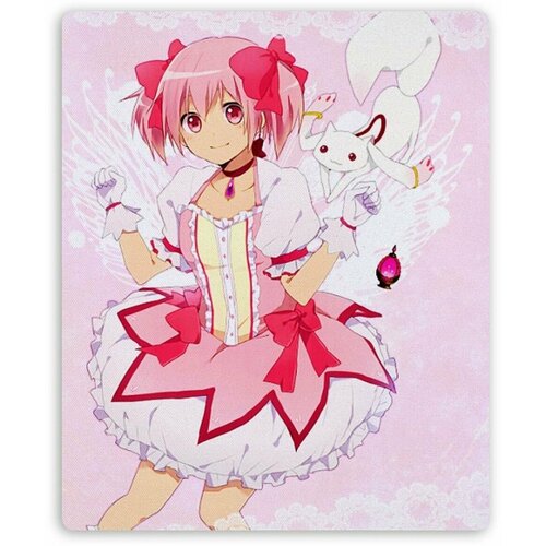 Коврик для мышки Puella Magi Madoka Magica kaname madoka wig anime puella magi madoka magica cosplay wig pink short 30cm double ponytails heat resistant hair wigs wigcap