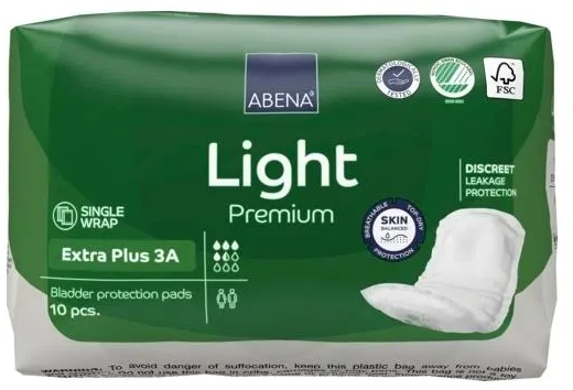 Abena Light Extra Plus 3A / Абена Лайт Экстра Плюс 3А - урологические прокладки, 10 шт.