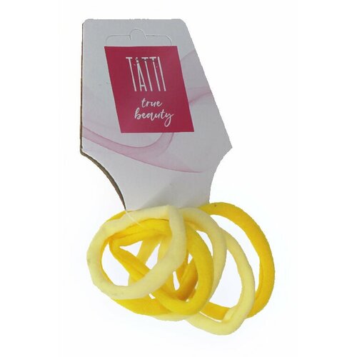Набор резинок для волос Tatti, желтые, 6шт