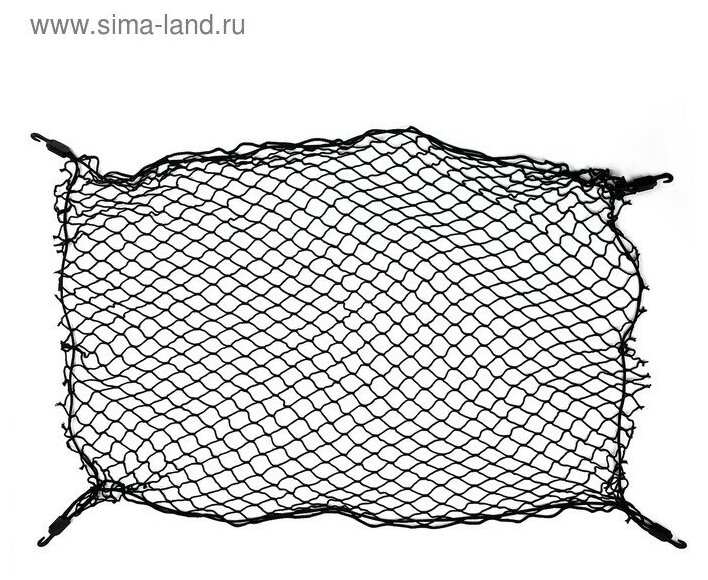 Сетка багажная TORSO, напольная 90×75 см, 4 пластиковых крючка