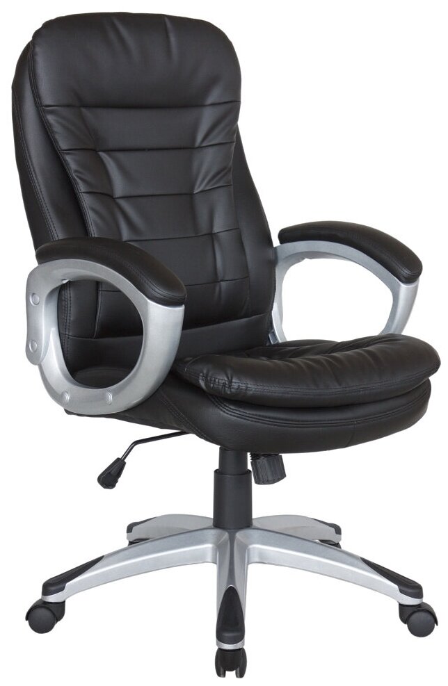 Кресло руководителя RIVA CHAIR RCH 9110 Чёрный (QC-01) - фотография № 1