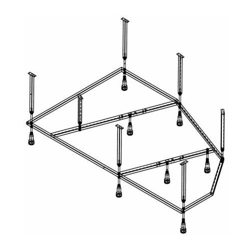 Каркас сварной для ванной 160*100 Ливадия MIRSANT 