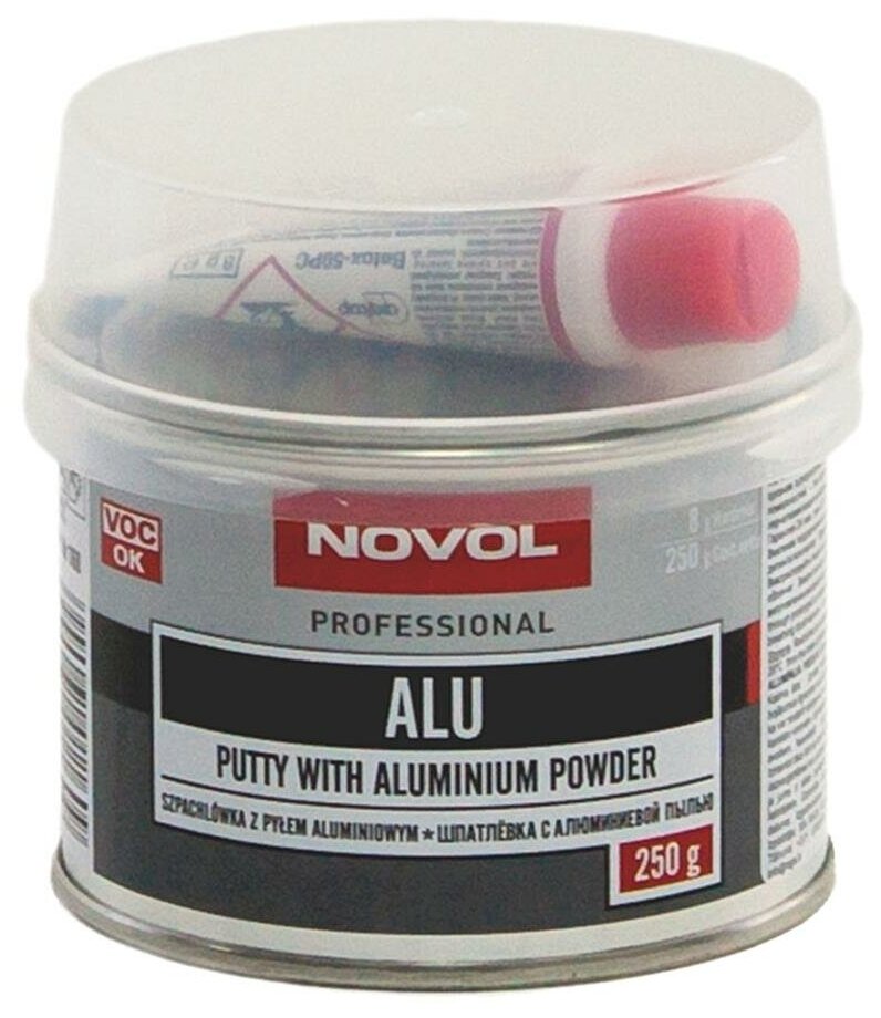 NOVOL Alu Aluminium Putty Шпатлевка с алюминием 025 кг.