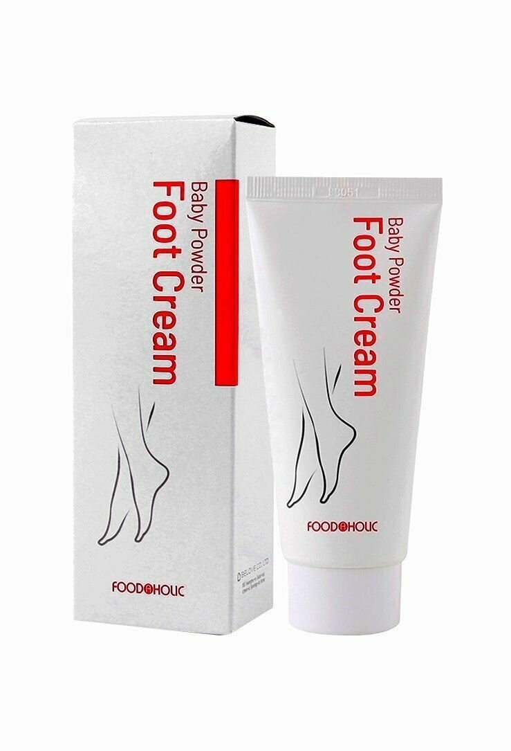 Крем для ног с детской пудрой Baby Powder Foot Cream, 100мл, FoodaHolic, 8809348604138