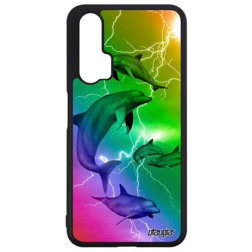 фото Чехол на телефон honor 20, "дельфины" океан белуха utaupia