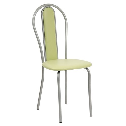 фото Стул "венский мягкий" серебристый металлик/оливковый 4071276 доляна