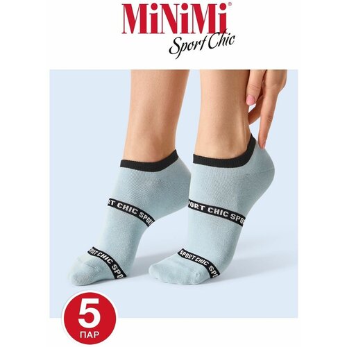 Носки MiNiMi, 5 пар, размер 35-38 (23-25), голубой носки гранд 5 пар размер 23 25 голубой