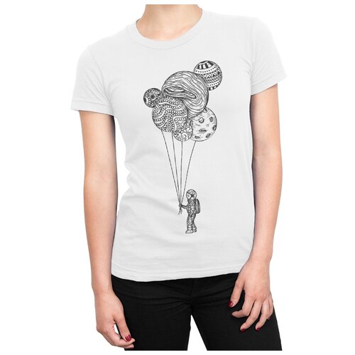 фото Футболка dream shirts планеты - воздушные шарики женская 2xl белая