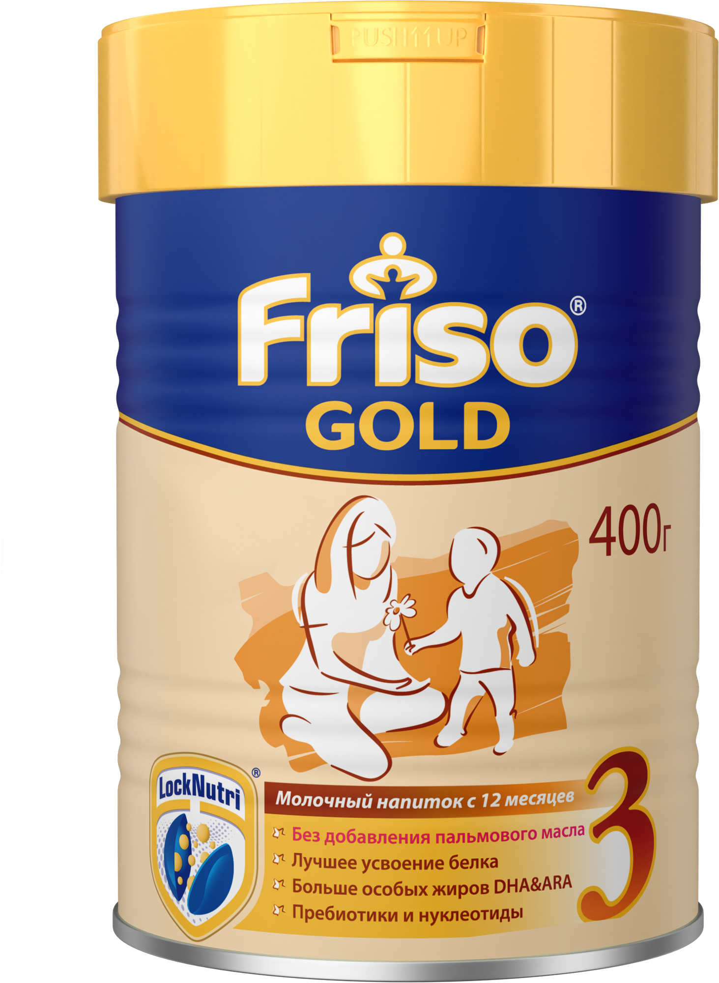 Сухой молочный напиток Friso Gold 3 LockNutri, 400гр - фото №2