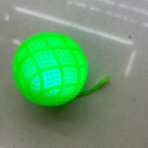 Мяч 7,5 см «Орнамент» (пищалка с подсветкой) стикер на вложение