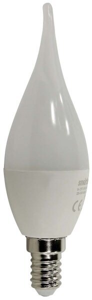 лампа светодиодная smartbuy led sbl-c37tip-07-30k-e14 е14 свеча 7вт 3000к - фото №5