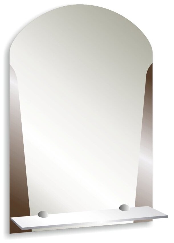 Зеркало MIXLINE "Эхо" 390*580 (ШВ) с полкой - фотография № 3