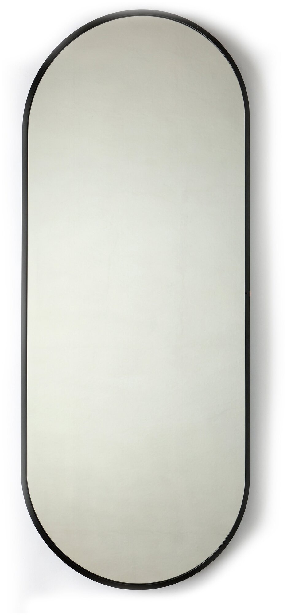 Зеркало овальное в металлической раме LAZATO 45х110 см, черный - фотография № 2